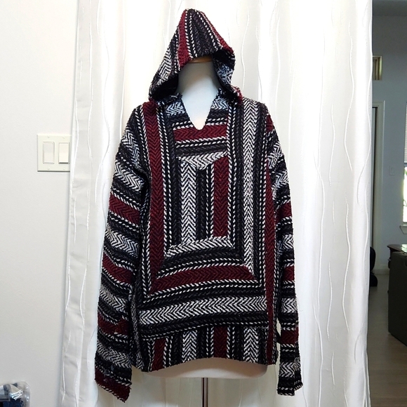 Other - Rasta Baja Pullover Hoodie
